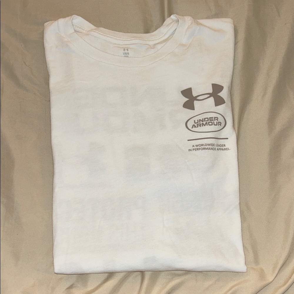 Under Armour White Short Sleeve Tee